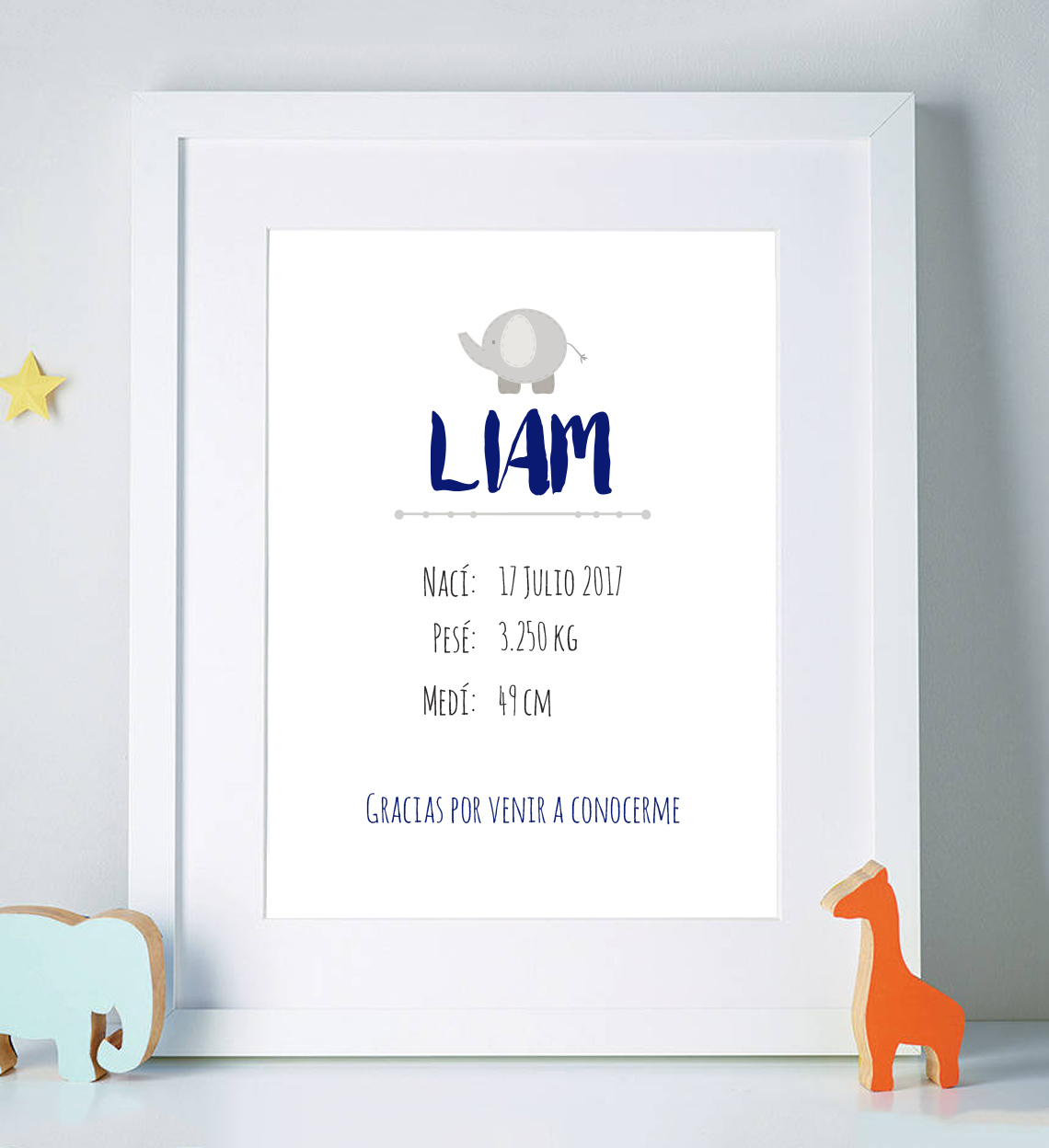 Banner Nacimiento Bebé Elefante