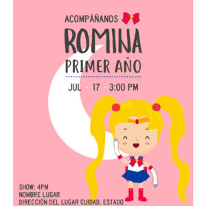 Invitación Cumpleaños Serena