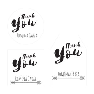 Tarjeta Agradecimiento Despedida de Soltera Nórdica