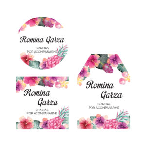 Tarjeta Agradecimiento Despedida de Soltera Tropical