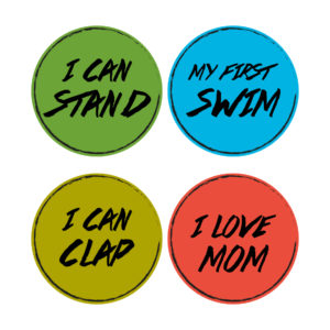 Diseño de Stickers Avance del Bebito