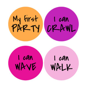 Sticker Avance Bebé Colores