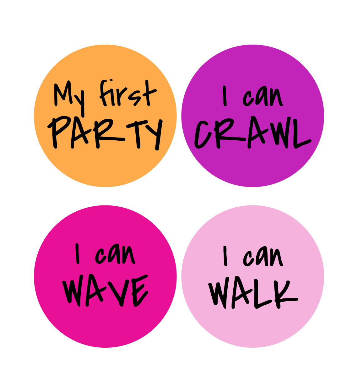 Sticker Avance Bebé Colores