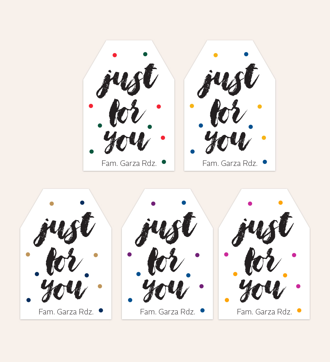 Diseño Etiqueta Navidad