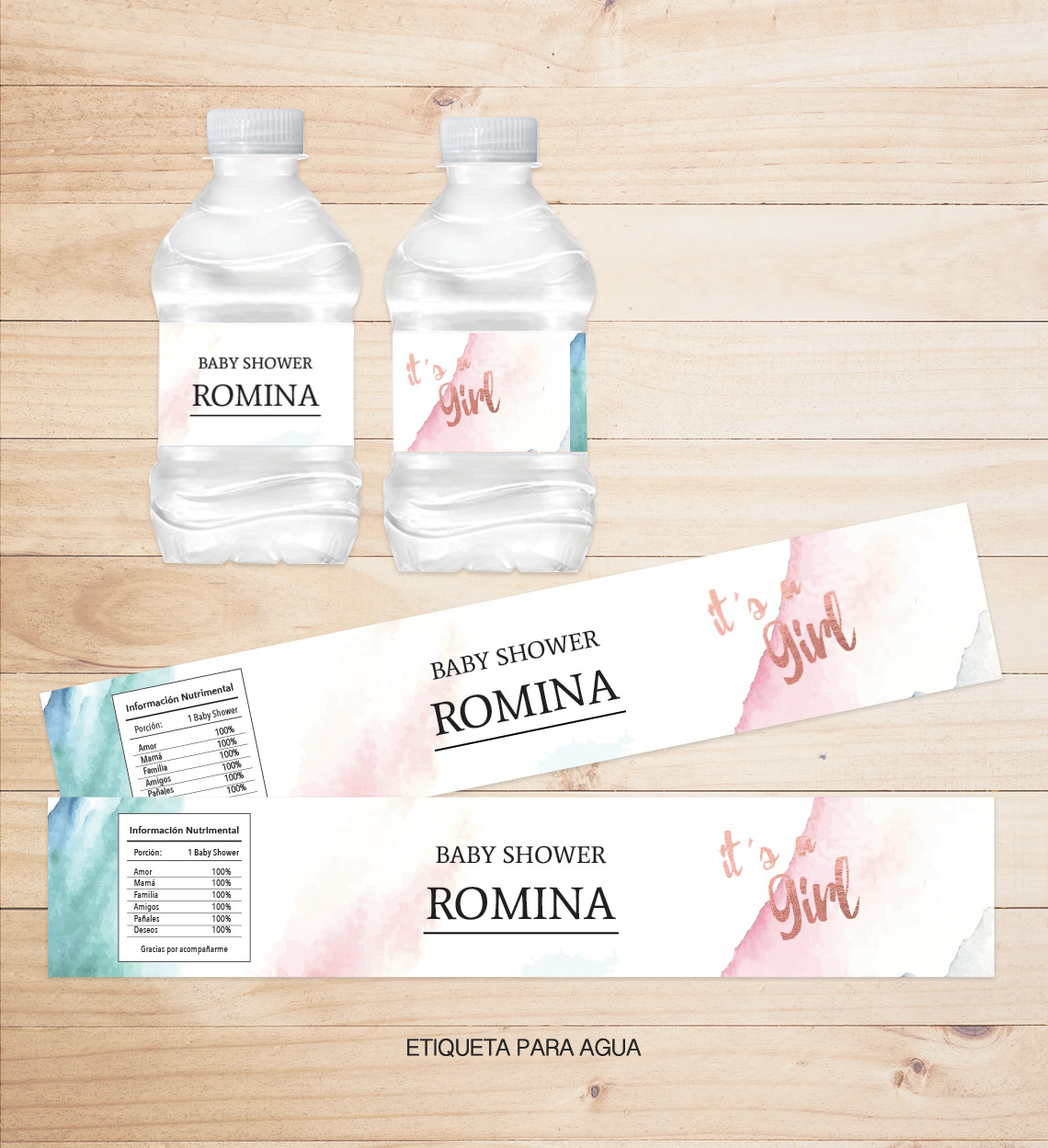 Kit Completo Fiesta Baby Shower Loreta - Imagen 4