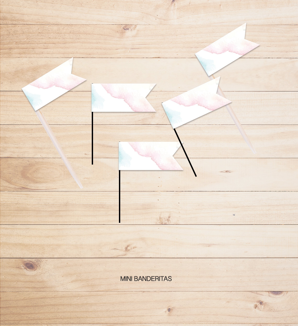 Kit Completo Fiesta Baby Shower Loreta - Imagen 6