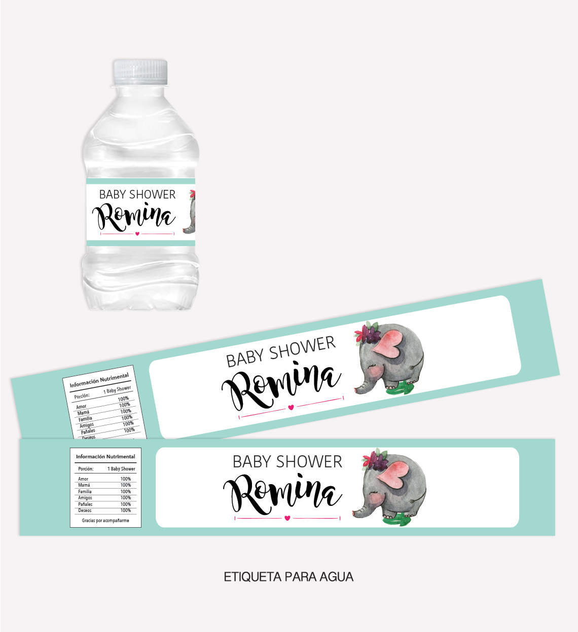 Kit Completo Fiesta Baby Shower Manny - Imagen 4