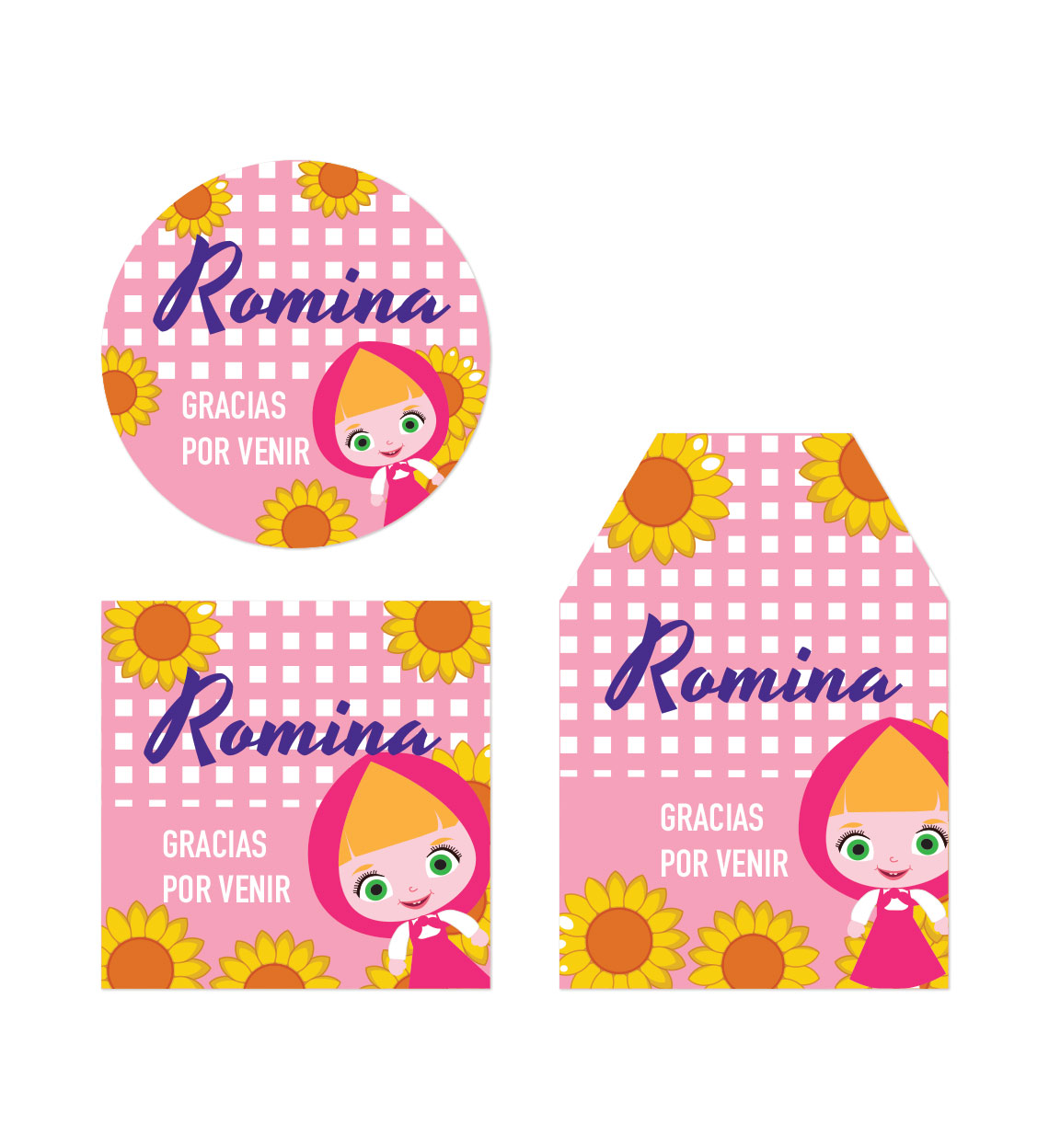 Etiqueta Masha Girasol