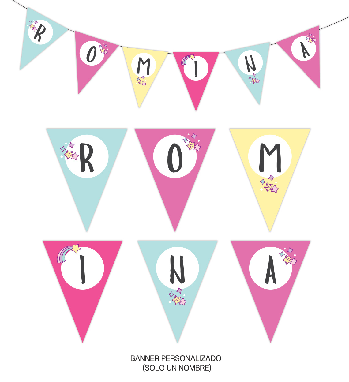 Kit Infantil Unicornio Aqua - Imagen 3