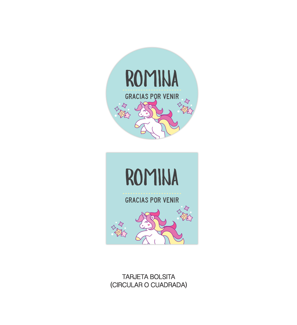 Kit Infantil Unicornio Aqua - Imagen 5