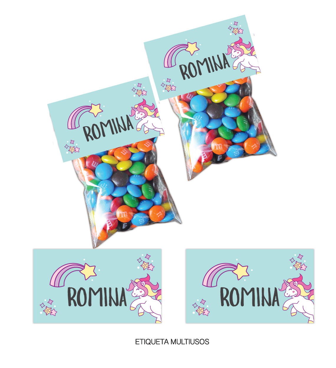 Kit Infantil Unicornio Aqua - Imagen 4