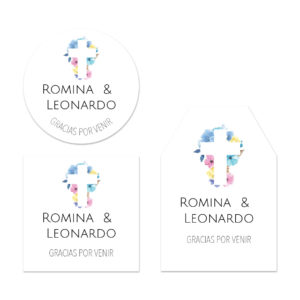 Tarjeta Bautizo Cruz Hermanos Mixto